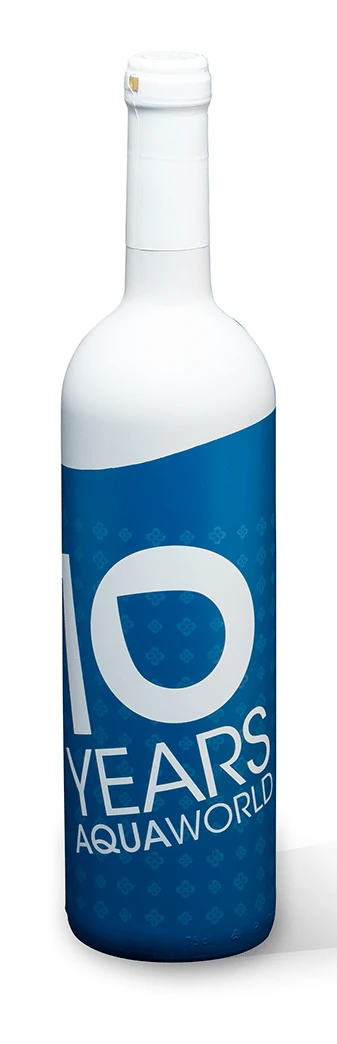 Aquaworld Custom Painted Winebottle